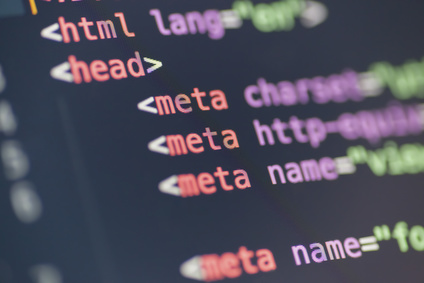 HTML-Code auf Bildschirm